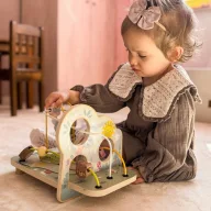 JátékTooky Toy erdei labirintus golyóvezető - fa motorikus fejlesztőjáték 