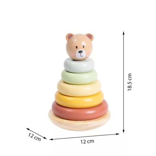 Tooky Toy macis szenzoros montessori torony