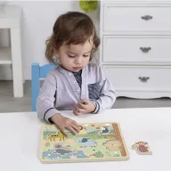 Tooky Toy  interaktív fa puzzle - állathangokkal