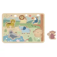 Tooky Toy  interaktív fa puzzle - állathangokkal