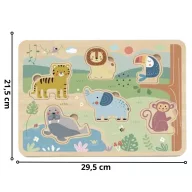Tooky Toy  interaktív fa puzzle - állathangokkal