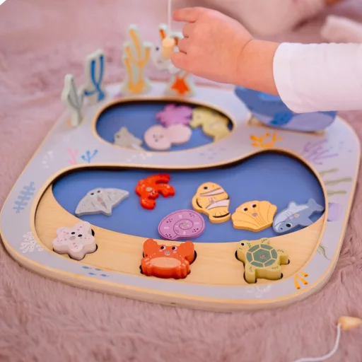 Tooky Toy montessori mágneses horgászjáték