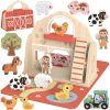 Tooky Toy fa farmjáték összecsukható böröndben