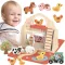 Tooky Toy fa farmjáték összecsukható böröndben