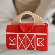 Tooky Toy fa farmjáték összecsukható böröndben