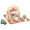 Tooky Toy fa farmjáték összecsukható böröndben