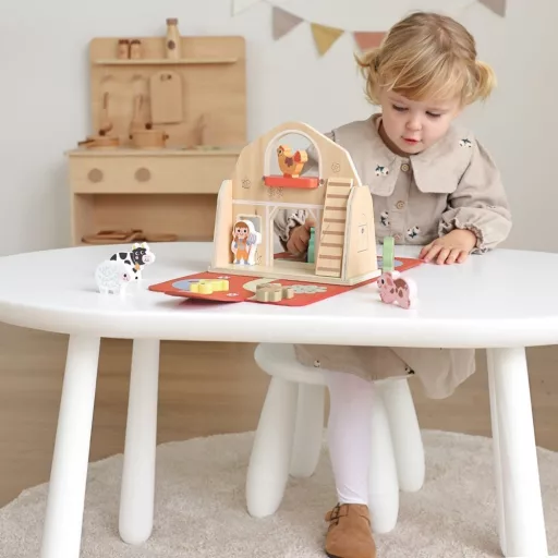 Tooky Toy fa farmjáték összecsukható böröndben