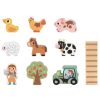 Tooky Toy fa farmjáték összecsukható böröndben