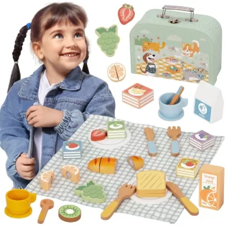 Tooky Toy XXL fa piknikkészlet 