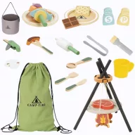 Tooky Toy XXL kempingkészlet bográccsal és tábortűzzel
