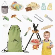 Tooky Toy XXL kempingkészlet bográccsal és tábortűzzel