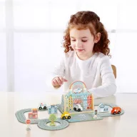 Tooky Toy hordozható város járművekkel 