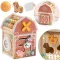 Tooky Toy montessori aktivitás kocka abakusszal - farm