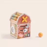 Tooky Toy montessori aktivitás kocka abakusszal - farm