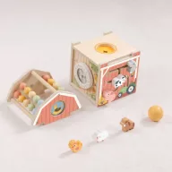 Tooky Toy montessori aktivitás kocka abakusszal - farm