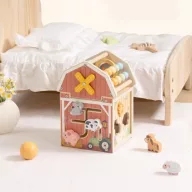 Tooky Toy montessori aktivitás kocka abakusszal - farm