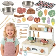 Tooky Toy játékkonyha és grillsütő kiegészítőkkel 