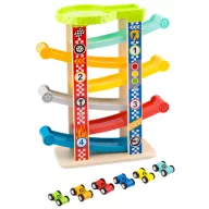 JátékTooky Toy 6 szintes autópálya - 6 db autóval