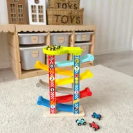 JátékTooky Toy 6 szintes autópálya - 6 db autóval