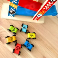 JátékTooky Toy 6 szintes autópálya - 6 db autóval
